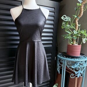 y2k Fit and Flare Skater Dress with Laces and Circle Skirt Small